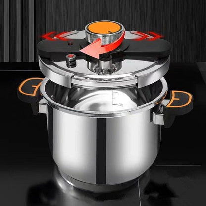 Advanced Steel Pressure Cooker with 3-Layer Base